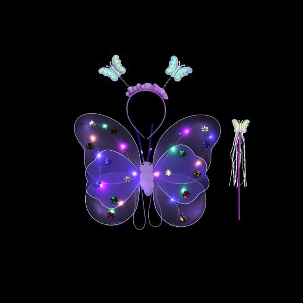 LED Fairy Butterfly Costume Set – Sparkling Magic for Little Princesses