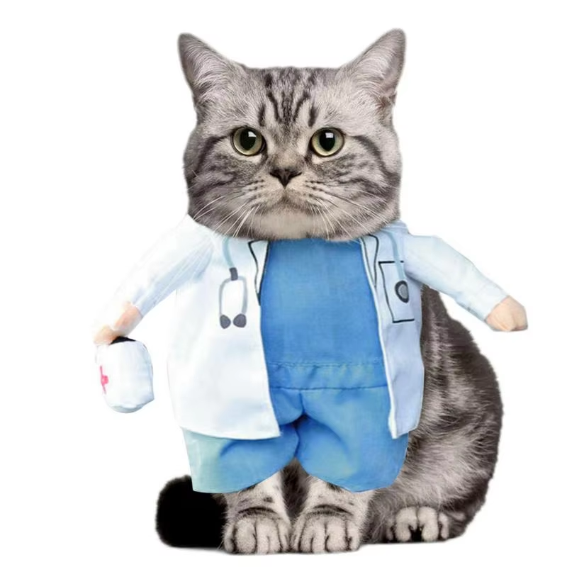 Pet Doctor Costume – Halloween Cosplay Outfit for Cats and Dogs