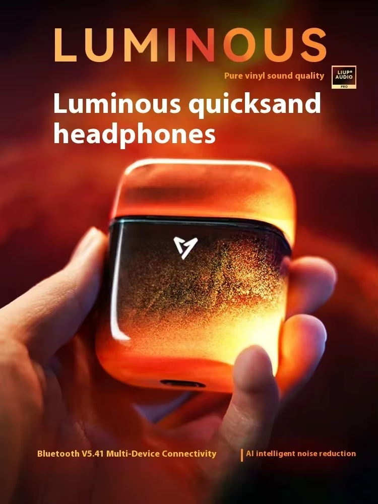 Liup LP1 Luminous Quicksand Bluetooth Earbuds – Elevate Your Sound, Illuminate Your World