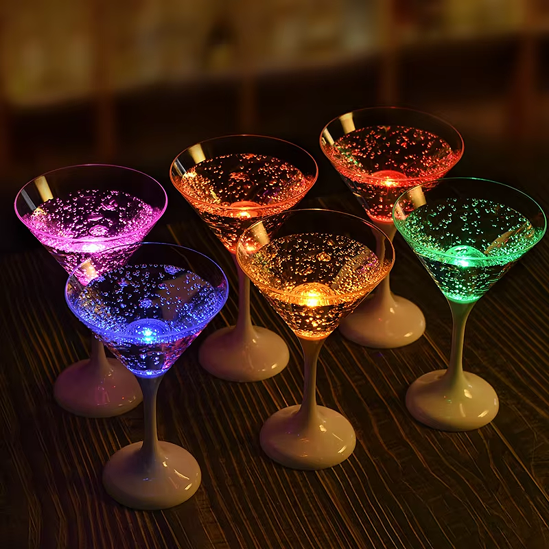 GlowGlasses - 6PCS LED Champagne Flute Party Set