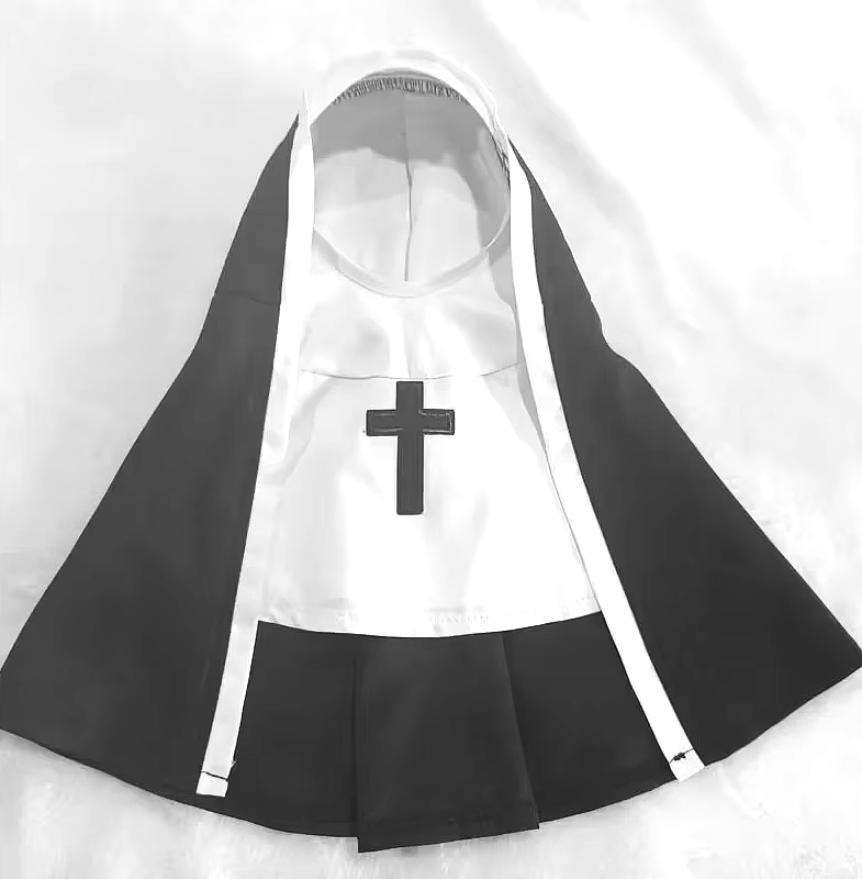 Holy Paws: Halloween Nun Costume for Cats and Dogs – Funny Pet Cosplay Outfit