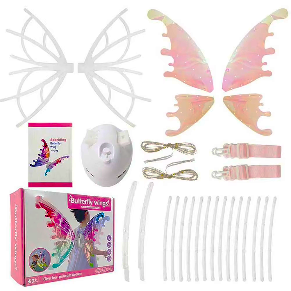 Enchanted Fairy Wings – Light-Up Music Butterfly and Dinosaur Wings for Magical Dress-Up