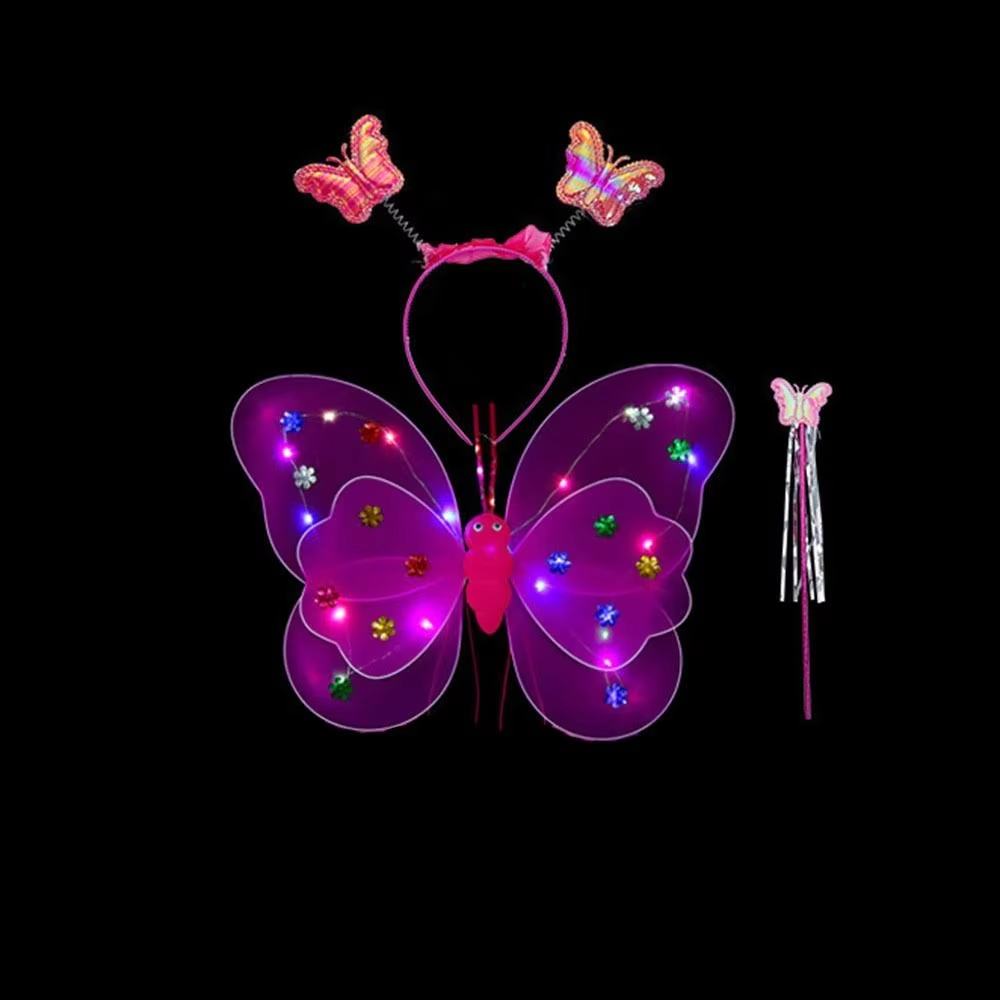 LED Fairy Butterfly Costume Set – Sparkling Magic for Little Princesses