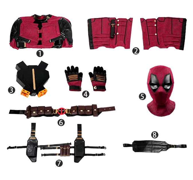 Ultimate Deadpool 3 Anti-Hero Cosplay Costume - Wade Wilson Edition