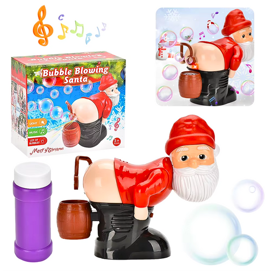 Santa’s Holiday Hilarity – Butt Bubble Blower with Music & Lights