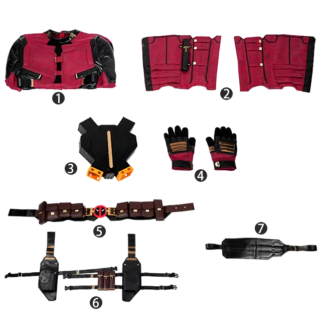 Ultimate Deadpool 3 Anti-Hero Cosplay Costume - Wade Wilson Edition