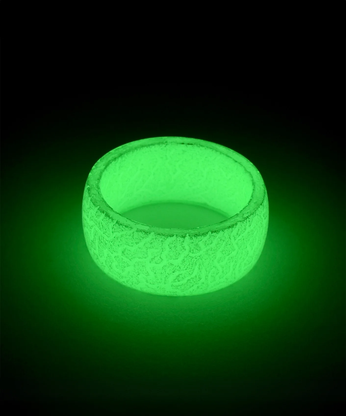 Radiant Nights: Glow-in-the-Dark Resin Ring Collection