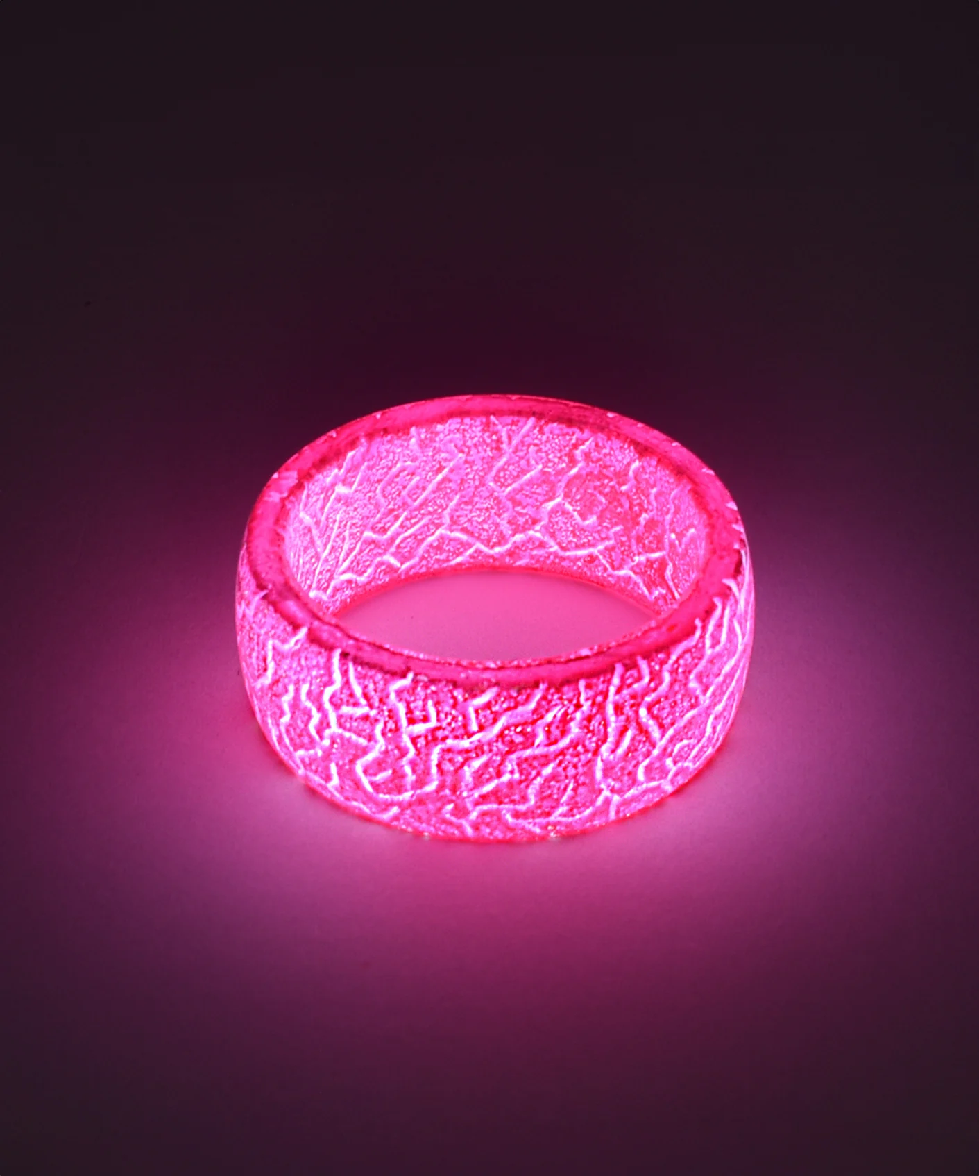 Radiant Nights: Glow-in-the-Dark Resin Ring Collection