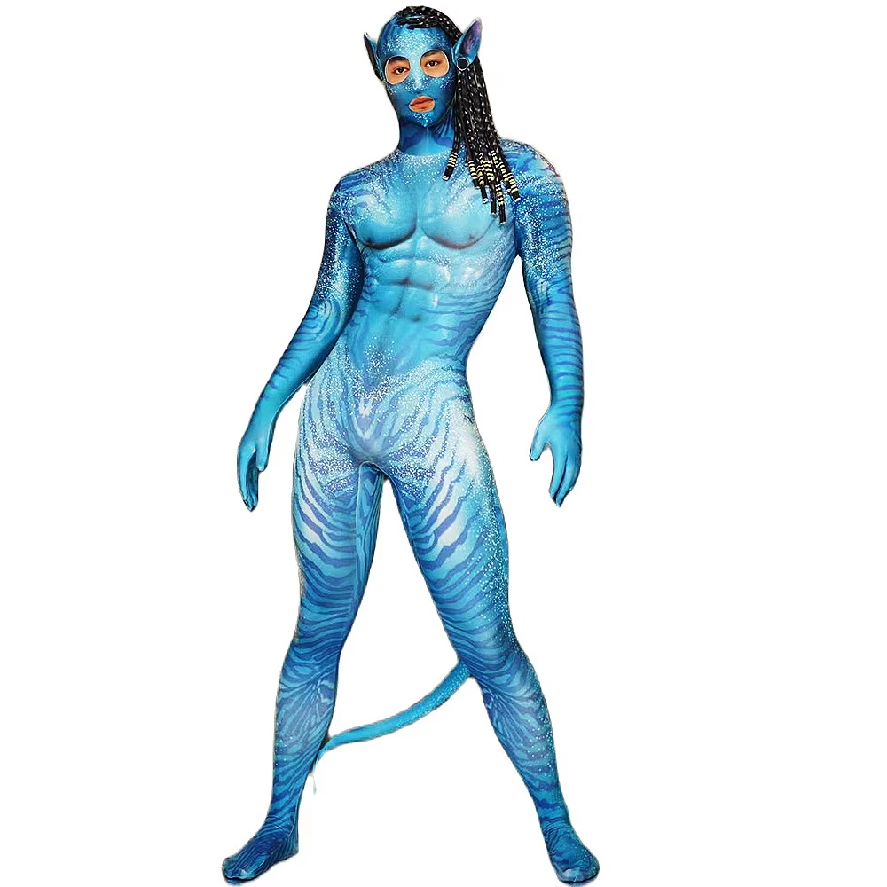 Avatar Cosplay Fantasy Costume: Unisex Performance Bodysuit for Halloween & Stage