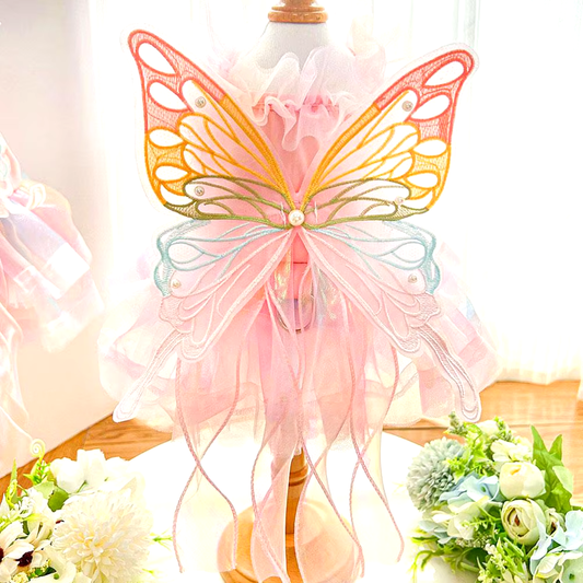 Butterfly Princess Pet Dress – Adorable Summer Outfit for Small Dogs & Cats